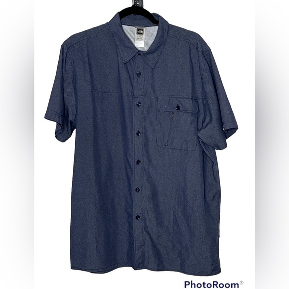 The North Face Button Down Striped Shirt Sz Large - Picture 1 of 4